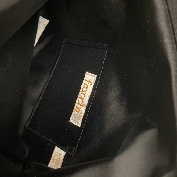 Franchi beaded a-symmetrical black silver clutch - Picture 11 of 12